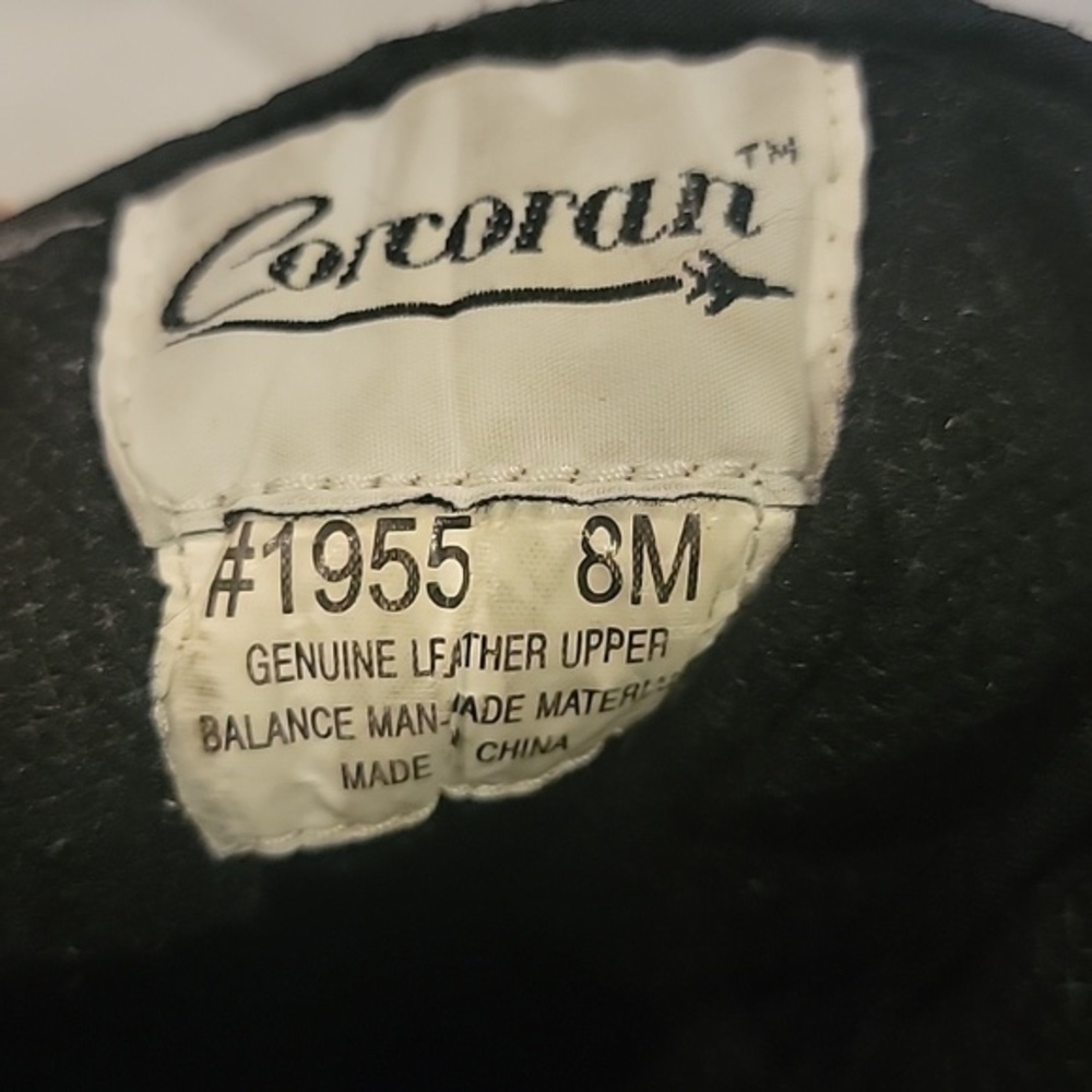 CORCORAN BLACK LEATHER TACTICAL BOOTS (sz 8) - Picture 6 of 7